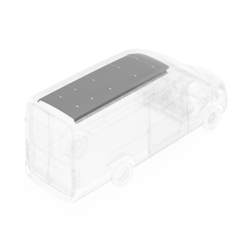 LEGEND DuraTherm Ceiling Liner Dual Doors Ford Transit 148" EXT Cargo Van - White Model 755-114-2614.2