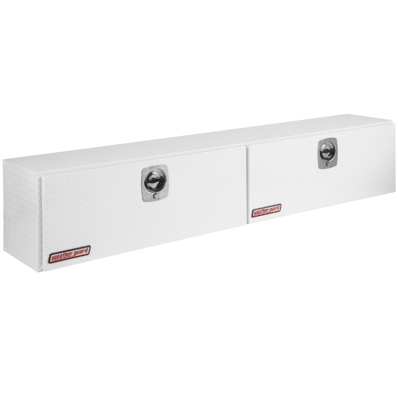 Weather Guard Top Mount Box Double Door White Aluminum 90.25X16.25X18 Model 391-3-02