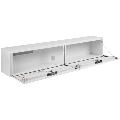 Weather Guard Top Mount Box Double Door White Aluminum 90.25X16.25X18 Model 391-3-02