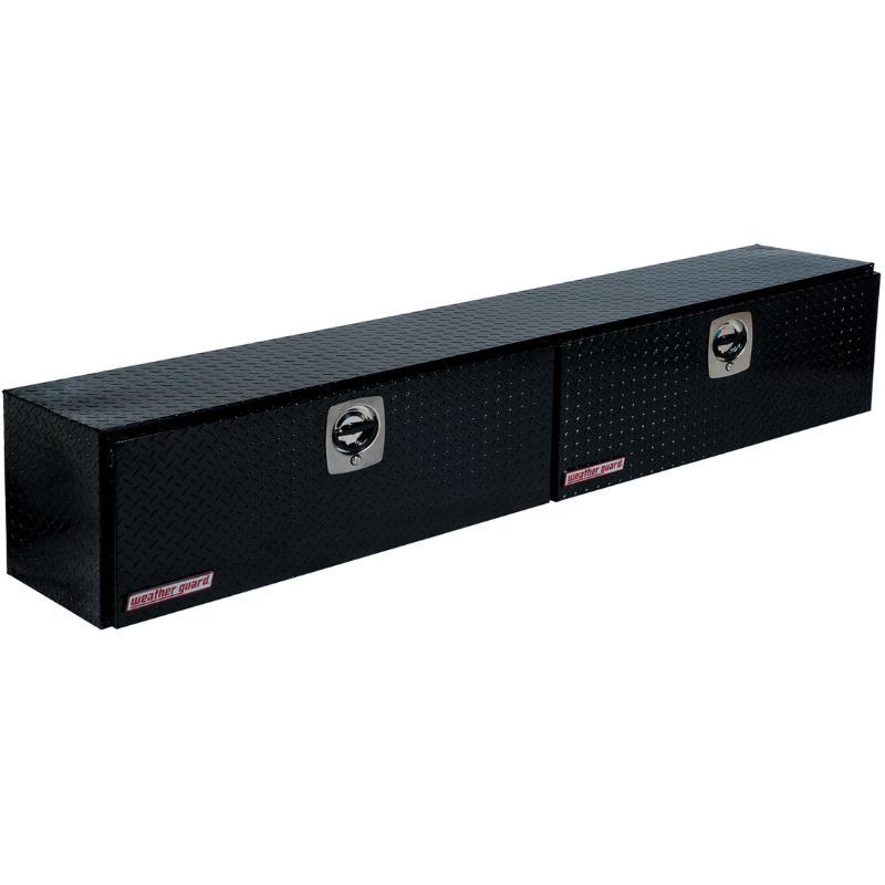 Weather Guard Top Mount Box Double Door Gloss Black Aluminum 96.25X13.25X16 Model 396-5-02