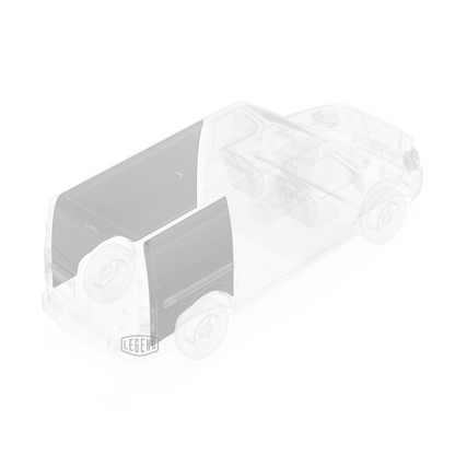 LEGEND EconoLite Wall Liner ONLY - Nissan NV Regular Wheelbase Cargo Van High Roof - Textured Grey - Single Side Door Model 05N02-20-H