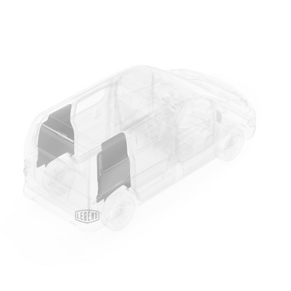 LEGEND EconoLite Wall Liner Dual Side Doors Nissan NV200 Cargo Van - Textured Grey Model 05N01-20.2