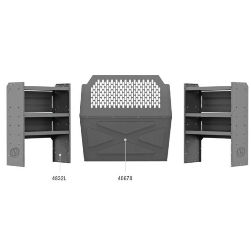 Holman Commercial Van Package 43" H Shelves Ram ProMaster City Model 40PCL