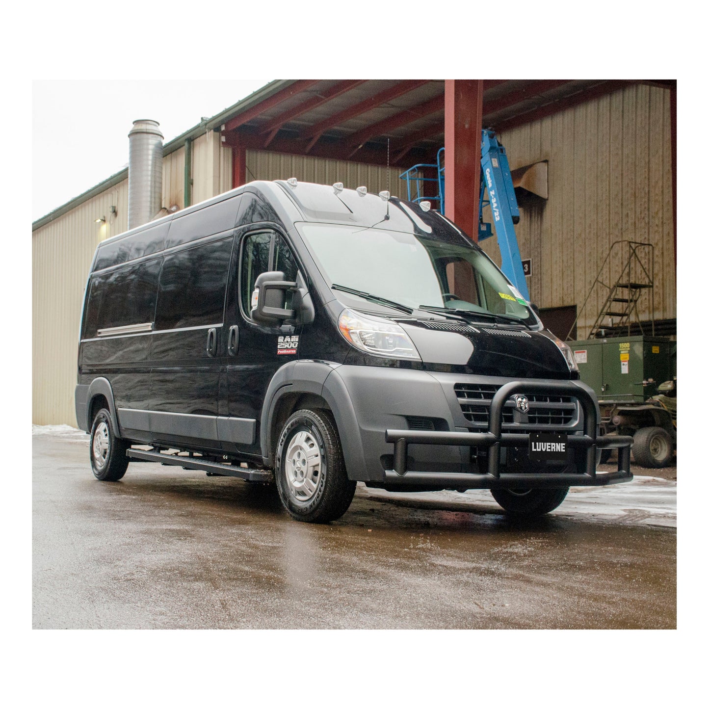 Luverne Grip Step 7" x 98" Black Aluminum Running Boards Select Ram ProMaster Model 415098-401475
