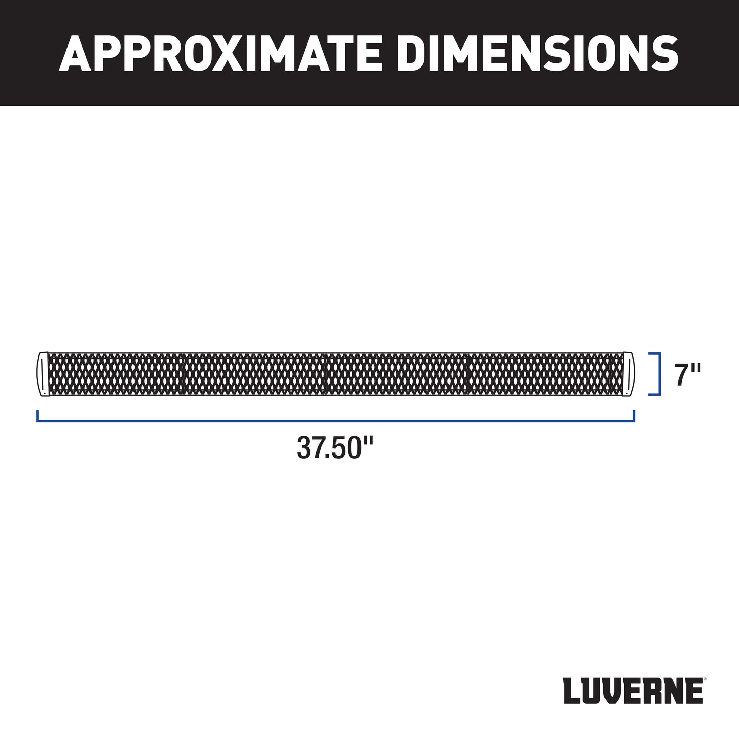 Luverne Grip Step 7" x 36" Black Aluminum Driver-Side Running Board Select ProMaster Model 415236-401470