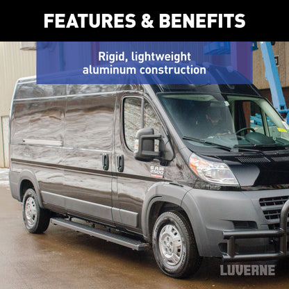 Luverne Grip Step 7" x 36" Black Aluminum Driver-Side Running Board Select ProMaster Model 415236-401470