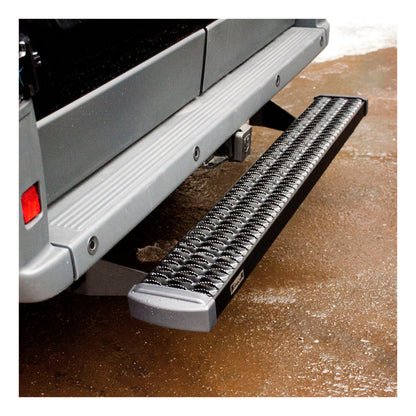 Luverne Grip Step 7" x 54" Black Aluminum Rear Step Select Chevy Express GMC Savana Model 415254-400345