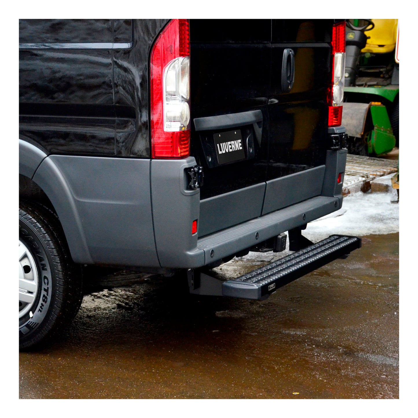 Luverne Grip Step 7" x 54" Black Aluminum Rear Step Select Chevy Express GMC Savana Model 415254-400345