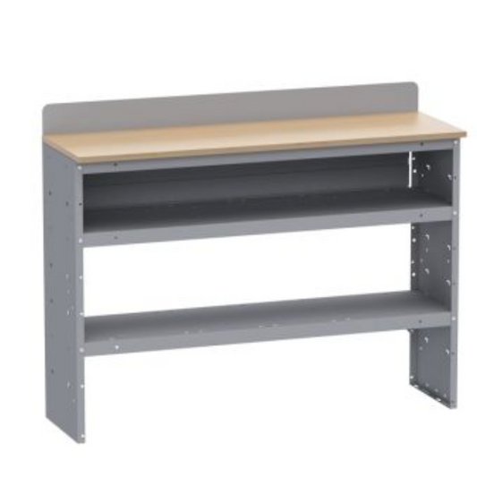 Holman Van Shelving Workbench 52" W x 37" H x 16" D Model 43552