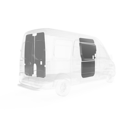 LEGEND DuraTherm Door Liner ONLY - Mercedes Sprinter (all Wheelbase lengths) Cargo Van Low Roof - Textured Grey Model 103-114-2613.LR