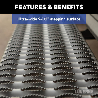 Luverne Grip Step XL 9-1/2" x 54" Steel Passenger Running Board Select Sprinter Model 495154-401800