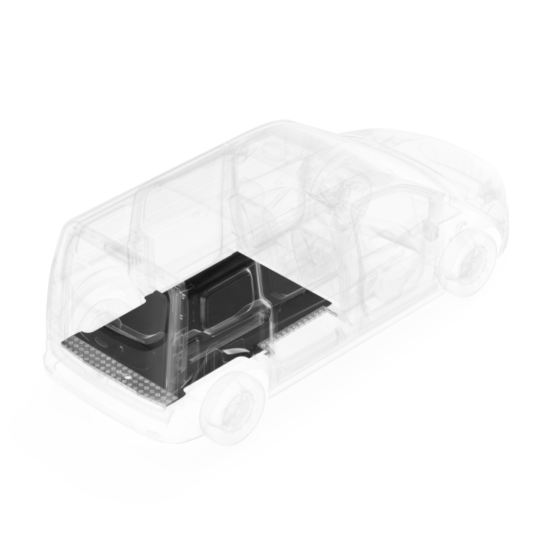 LEGEND AutoMat Bar Kit with Sills Ford E-Series Cargo Van Regular Wheelbase 1 Pc - Single Side Door Model 211-043-7621