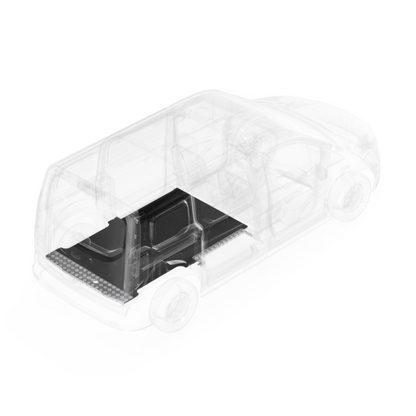 LEGEND EVOLVE Flooring With Sills Ford Transit Connect Short Wheelbase Cargo Van 1 Pc - Single Side Door Model 711-123-6441