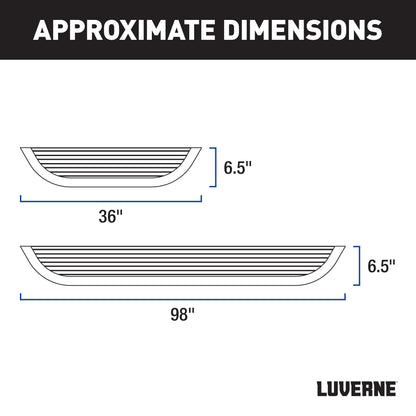 Luverne MegaStep 6-1/2" x 36" 100" Aluminum Running Boards Select Sprinter 2500 3500 Model 575100-570747