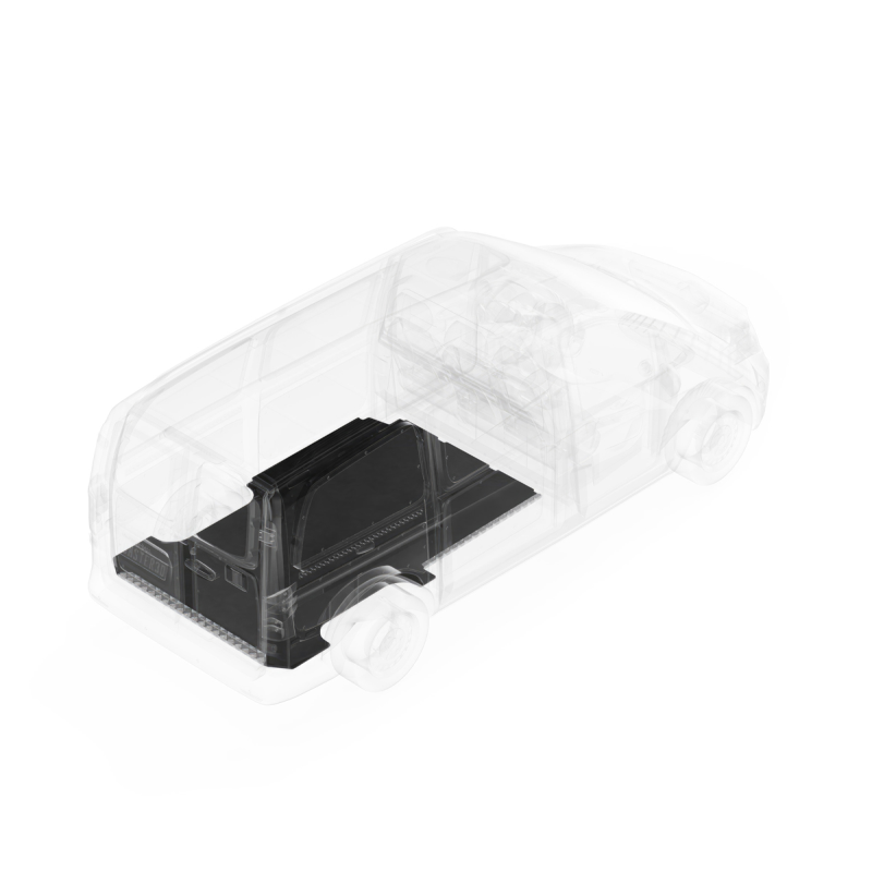 LEGEND AutoMat Bar Kit with Sills Mercedes Metris 135" Extended Wheelbase Cargo Van 1 Pc - Single Side Door Model 111-043-7621