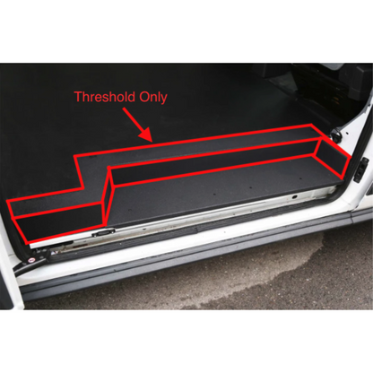 LEGEND Steel Floor Threshold Set Ford Transit (all WB lengths) w/o Lower Step - Black - Dual Side Doors Model 709-151-1011.2