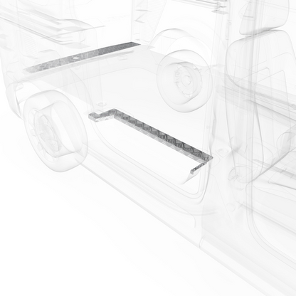 LEGEND Aluminum Floor Sill Set Ford Transit Connect Long Wheelbase Cargo Van - Single Side Door Model 729-151-1010