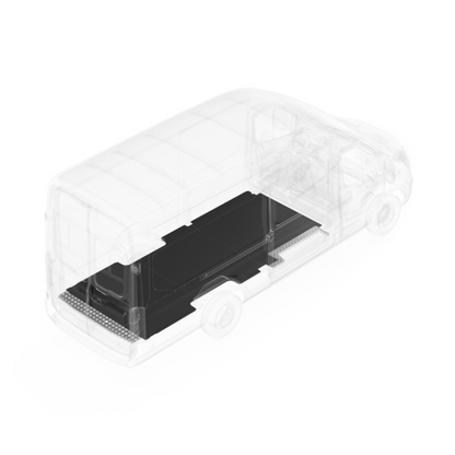 LEGEND EVOLVE Flooring With Sills DRW & CutOutSideTrim Ford Transit 148" Extended Wheelbase Cargo Van 3 Pc - Single Side Door Model 751-123-6441.1S