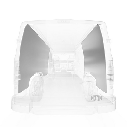 LEGEND EconoLite Wall Liner ONLY - Nissan NV Regular Wheelbase Cargo Van Low Roof - Textured Grey - Single Side Door Model 05N02-20-L