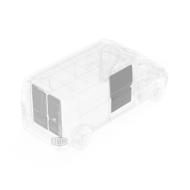 LEGEND EconoLite Door Liner RAM ProMaster 118" Cargo Van - Textured Grey Model 07R02-20