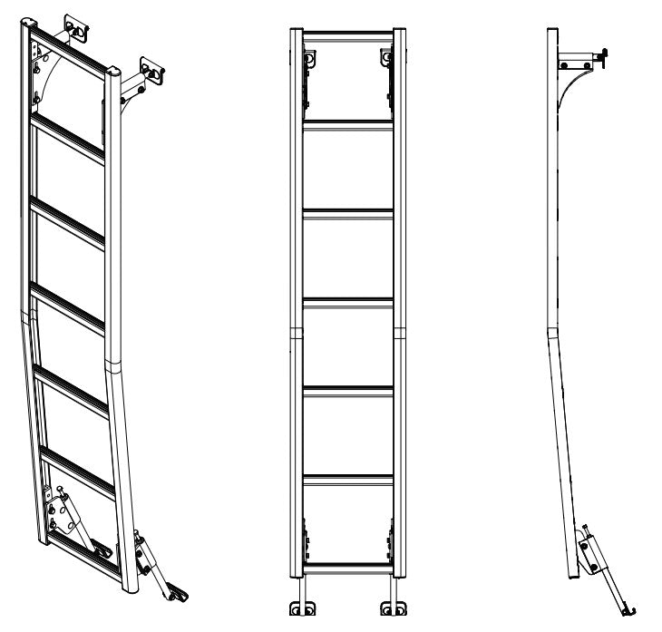 Prime Design Aluminum Rear Access Ladder for RAM ProMaster High Roof AAL-8008