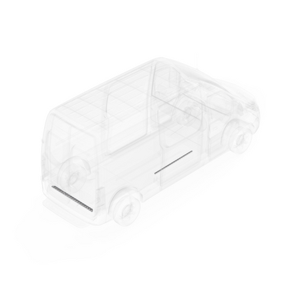 LEGEND Aluminum Floor Sill Set Mercedes Sprinter (all WB lengths) Cargo Van - Single Side Door Model 109-151-1010
