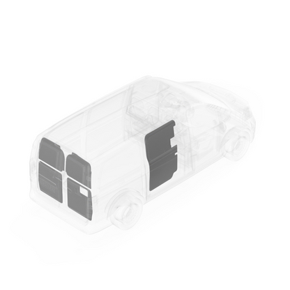 LEGEND DuraTherm Door Liner ONLY - Dual Side Doors Mercedes Metris 126" Wheelbase Cargo Van Low Roof - White Model 153-114-2614.2