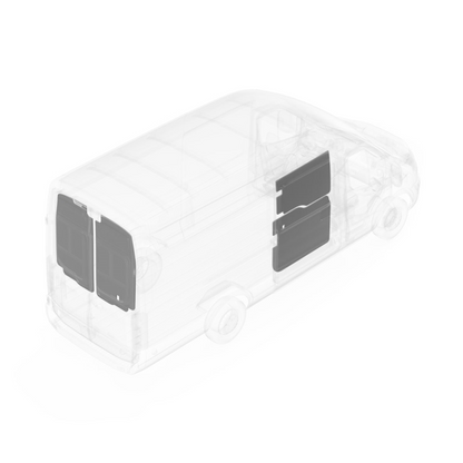 LEGEND DuraTherm Door Liner RAM ProMaster 118" Cargo Van - Textured Grey Model 623-114-2613