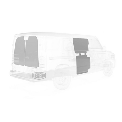 LEGEND EconoLite Door Liner ONLY - Nissan NV Cargo Van Regular Wheelbase Low Roof - Textured Grey Model 07N02-20-L