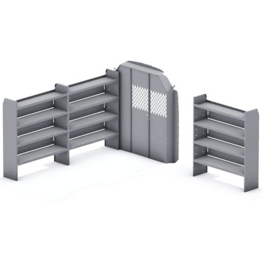 Holman Base Van Package 60" H Shelves Ford Transit 148" WB Mid Roof Model FFG-TLM