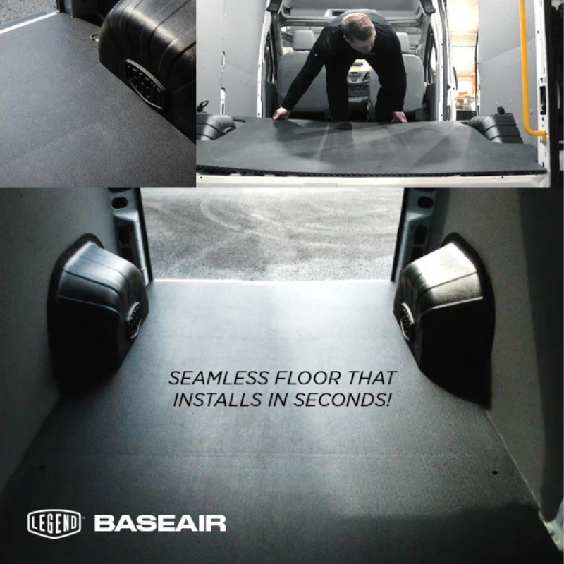 Legend 2014-Current RAM ProMaster 159" Extended BaseAir Fold Flex One-Piece Floor Black Model RA1014-11RF1