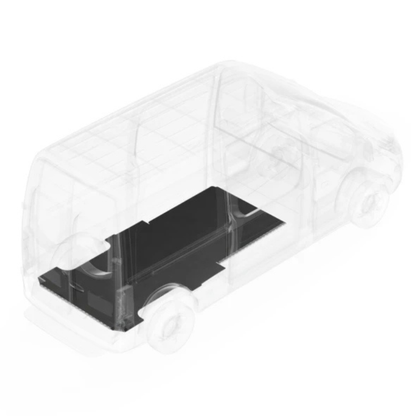 Legend 2019-Current MB Sprinter 144" BaseAir Fold Flex One-Piece Floor Black Model MB0618-11RF1