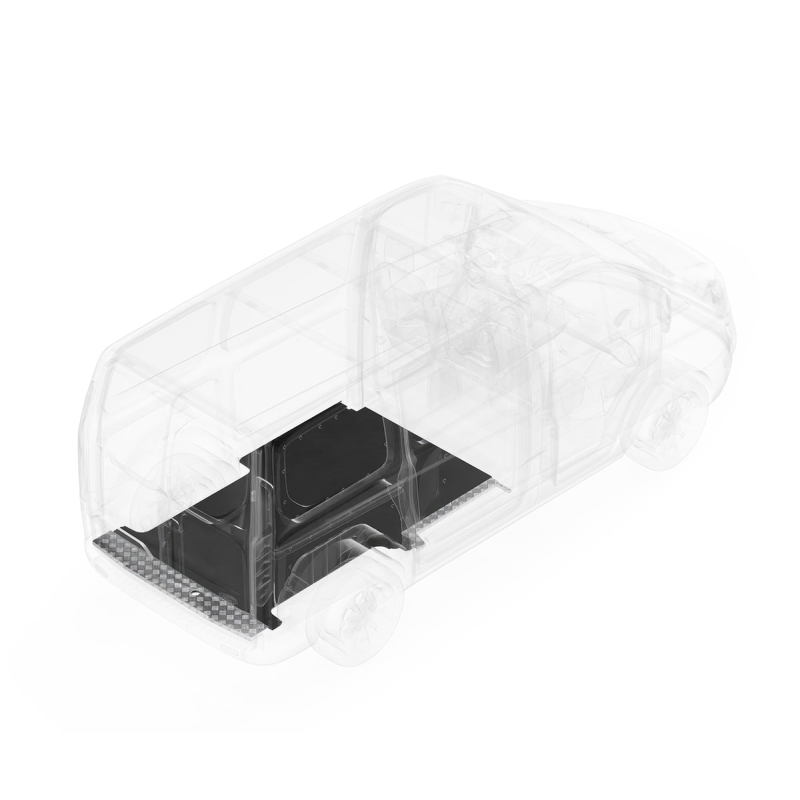 LEGEND StabiliGrip Kit With Sills Nissan NV200 Regular Wheelbase Cargo Regular Wheelbase Van 2 Pc - Single Side Door Model 531-135-6441