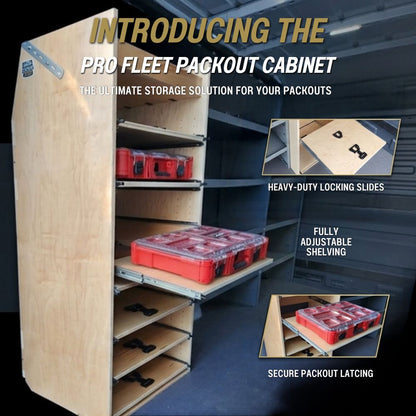 Pro Fleet Packout Cabinet With Locking Adjustable Shelves