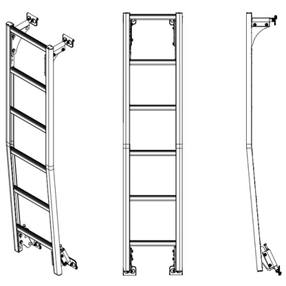 Prime Design Aluminum Rear Access Ladder for Mercedes Sprinter Standard Roof AAL-8004