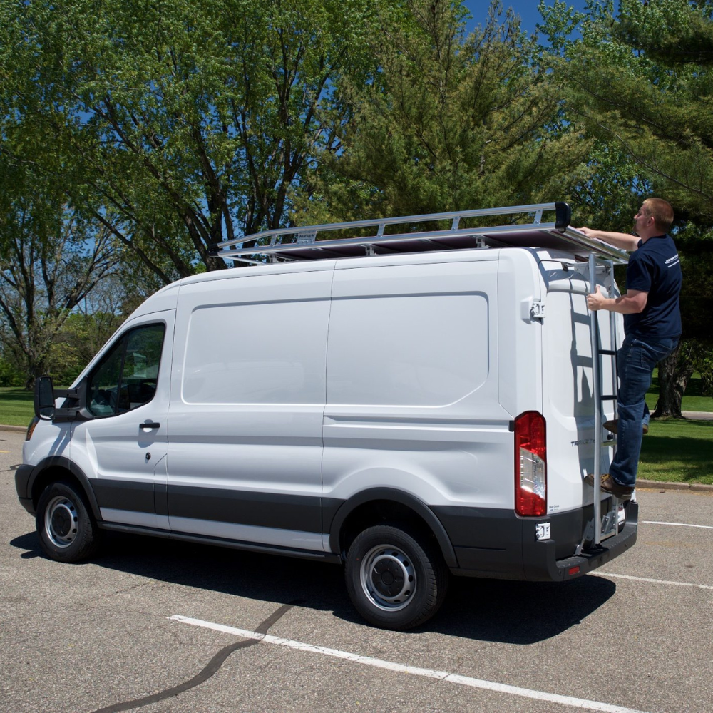 Prime Design Aluminum Rear Access Ladder for Ford Transit Mid Roof AAL-8009