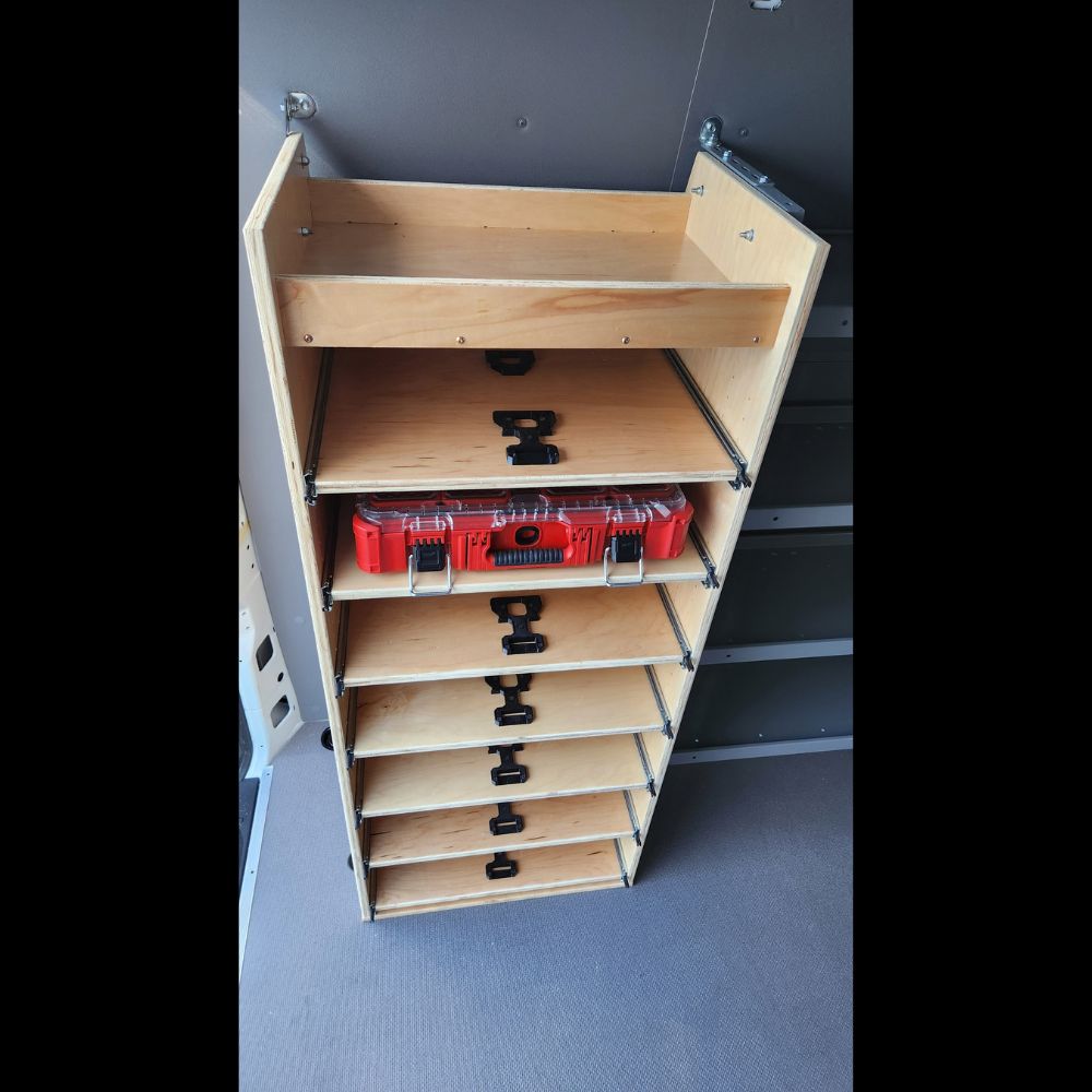 Pro Fleet Packout Cabinet With Locking Adjustable Shelves