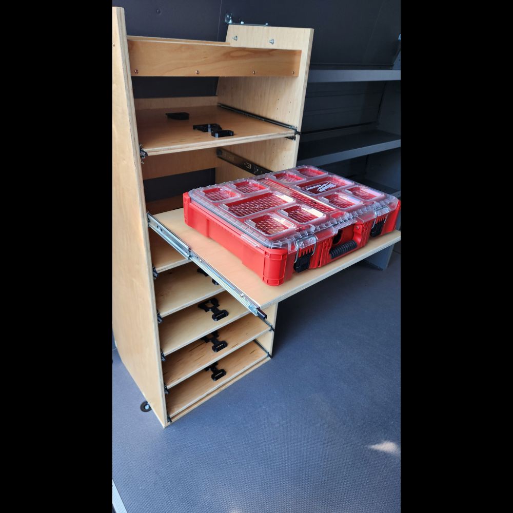 Pro Fleet Packout Cabinet With Locking Adjustable Shelves