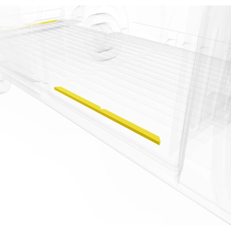 LEGEND Steel Floor Threshold Set RAM ProMaster (all WB lengths) w/o Lower Step - Yellow - Single Side Door Model 609-151-1018