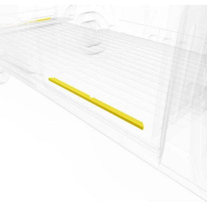 LEGEND Steel Floor Threshold Set RAM ProMaster (all WB lengths) w/o Lower Step - Yellow - Single Side Door Model 609-151-1018