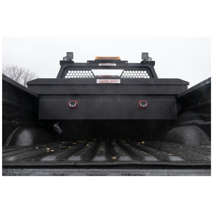 Weather Guard Crossover Tool Box Textured Matte Black Aluminum Full Size Standard Model 127-52-04