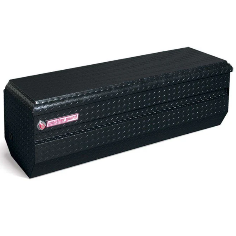 Weather Guard Chest Tool Box Compact Gloss Black Aluminum 62X20.25X17 Model 664-5-01
