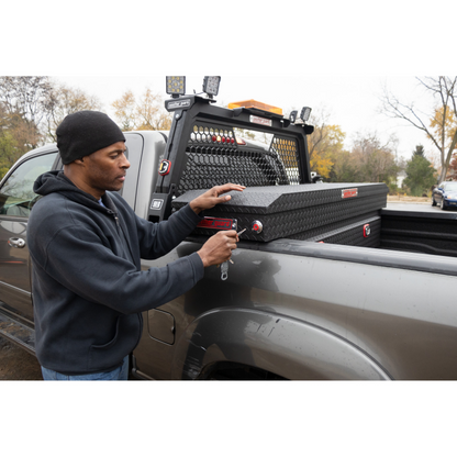 Weather Guard Saddle box installed by Pro Fleet Upfitters 