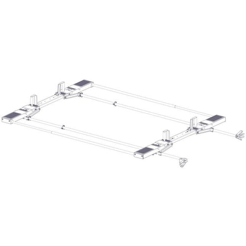 Holman Drop Down HD Aluminum Ladder Rack Kit Double Mercedes Sprinter Model 4SLADD