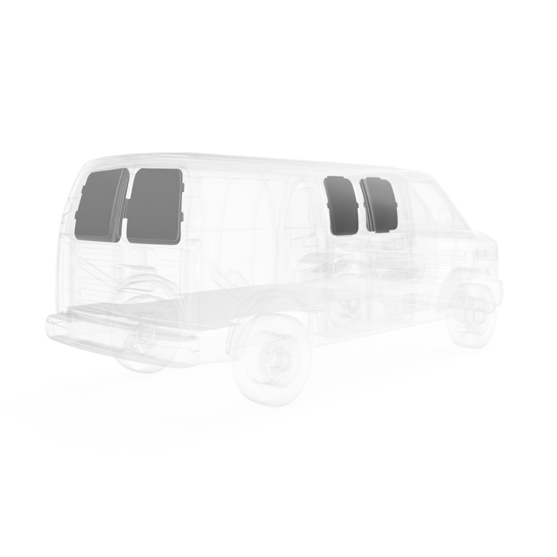 LEGEND DuraTherm 1 Piece Door Liner ONLY - Sliding Doors GMC Savana/Chevy Express Cargo Van (all Wheelbase lengths) - Textured Grey Model 303-114-2613