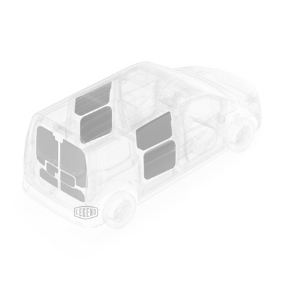 LEGEND EconoLite Door Liner Ford Transit Connect SWB Cargo Van - Textured Grey Model 07F01-20