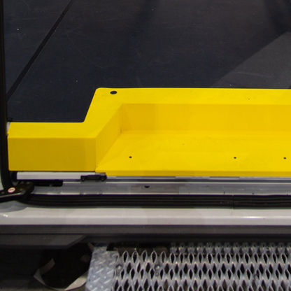 LEGEND Steel Floor Threshold Set Ford Transit (all WB lengths) w/ Full Lower Step - Yellow - Dual Side Doors Model U709-151-1018.2