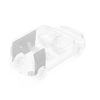 LEGEND EconoLite Wall Liner ONLY - RAM ProMaster City Regular Wheelbase Cargo Van - Textured Grey - Single Side Door Model 05R01-20