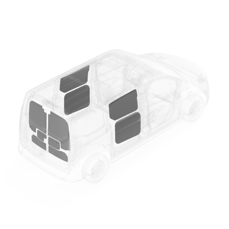 LEGEND DuraTherm Door Liner ONLY - Rear Liftgate Ford Transit Connect Long Wheelbase Cargo Van - White Model 723-114-2614.7