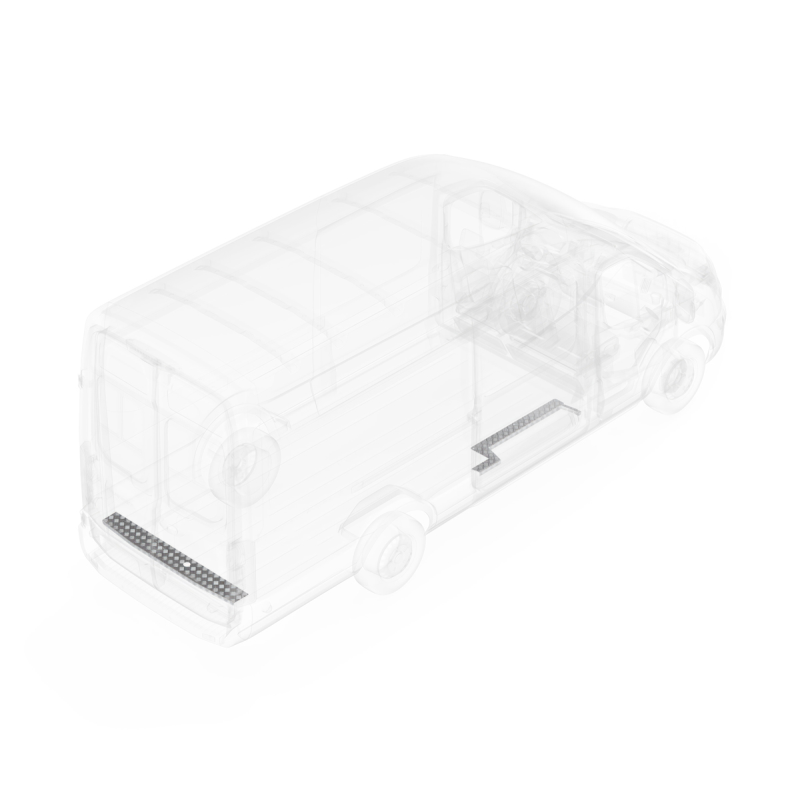 LEGEND Aluminum Floor Sill Set Ford Transit (all WB lengths) Cargo Van - Single Side Door Model 709-151-1010